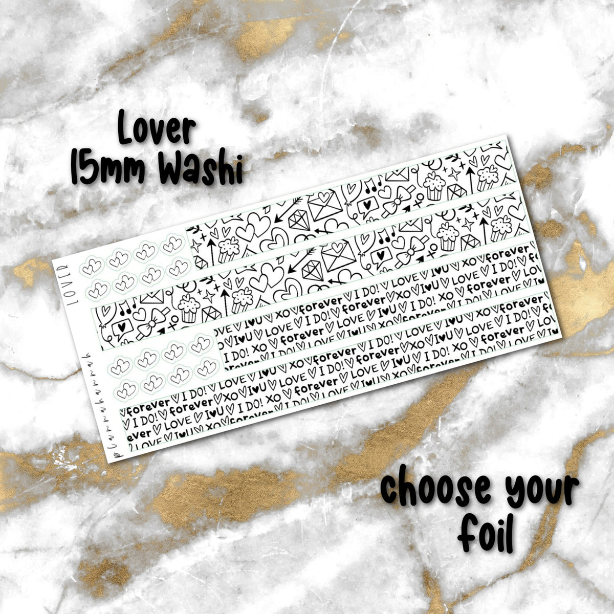 Lover | 15mm Washi Overlay