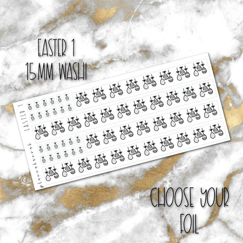 Easter 1 | 15mm Washi Overlay
