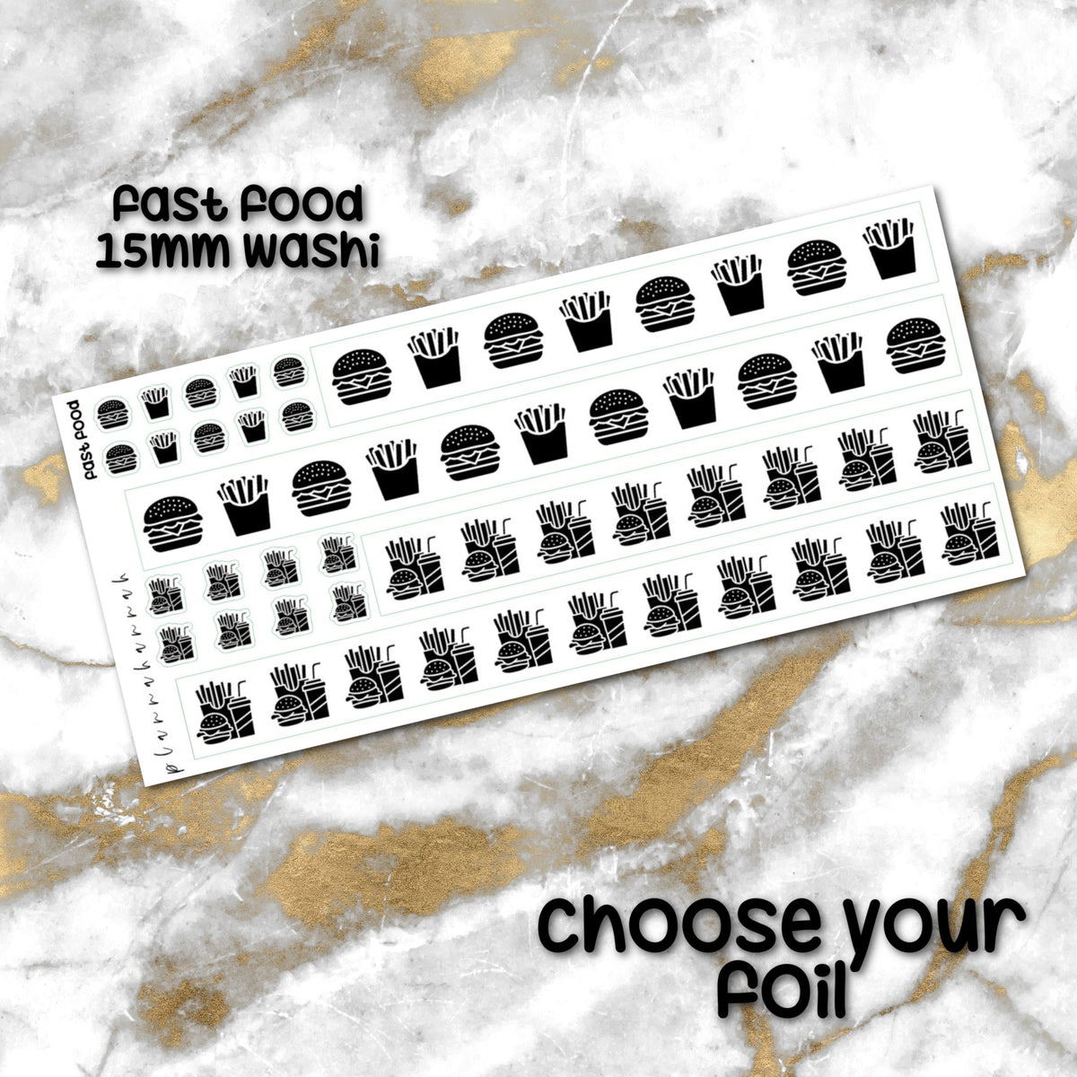 Fast Food | 15mm Washi Overlay