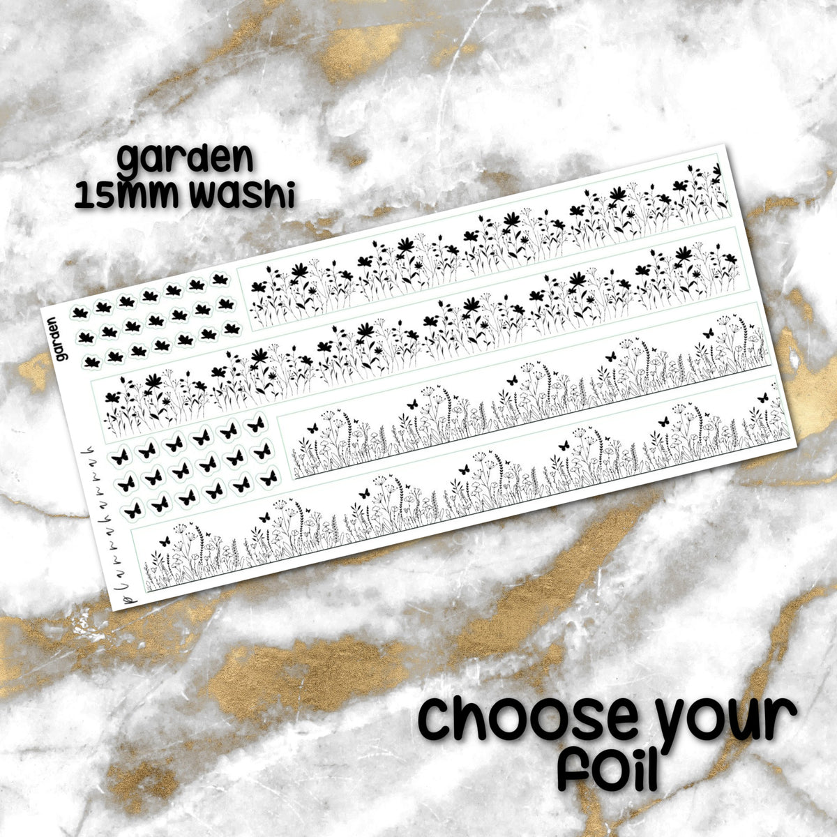 Garden | 15mm Washi Overlay
