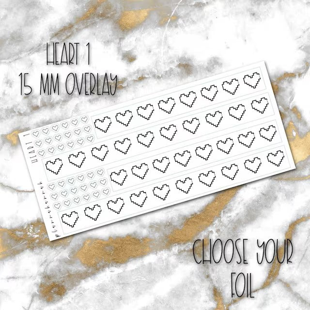 Heart 1 | 15mm Washi Overlay