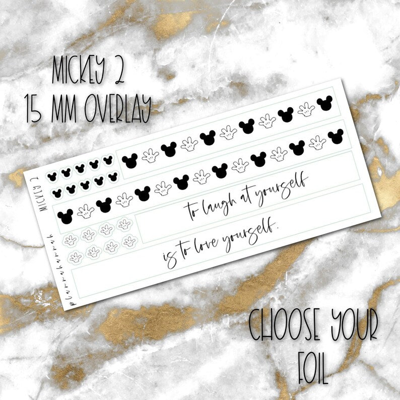 Mickey 2 | Foiled Fandom 15mm Washi Overlay