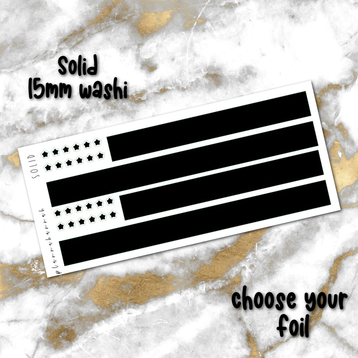 Solid | 15mm Washi Overlay