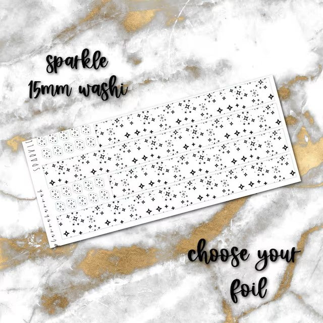 Sparkle | 15mm Washi Overlay