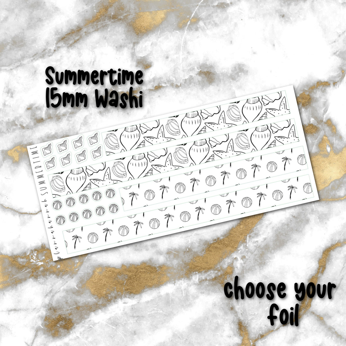 Summertime | 15mm Washi Overlay