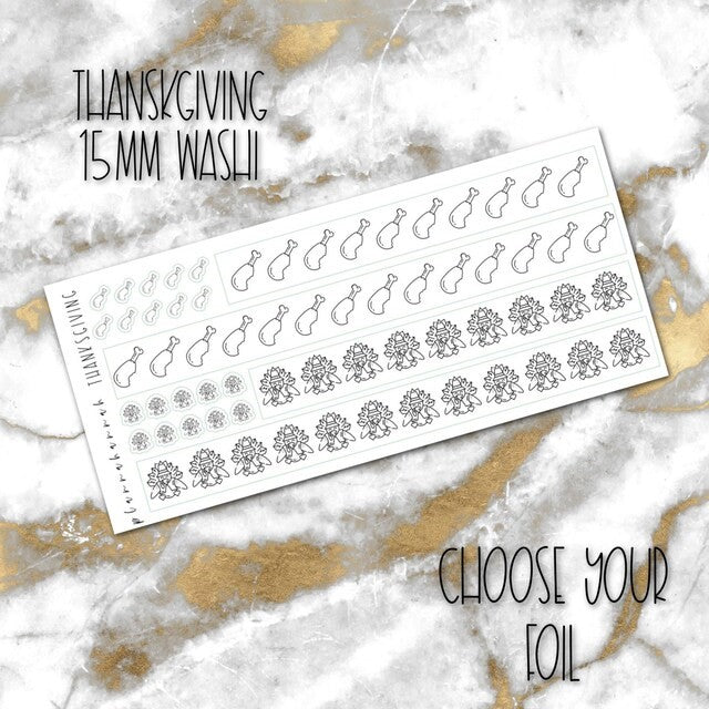 Thanksgiving | 15mm Washi Overlay