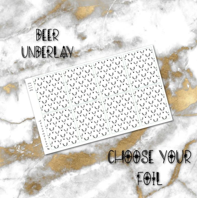 Deer | Foiled Holiday Underlays