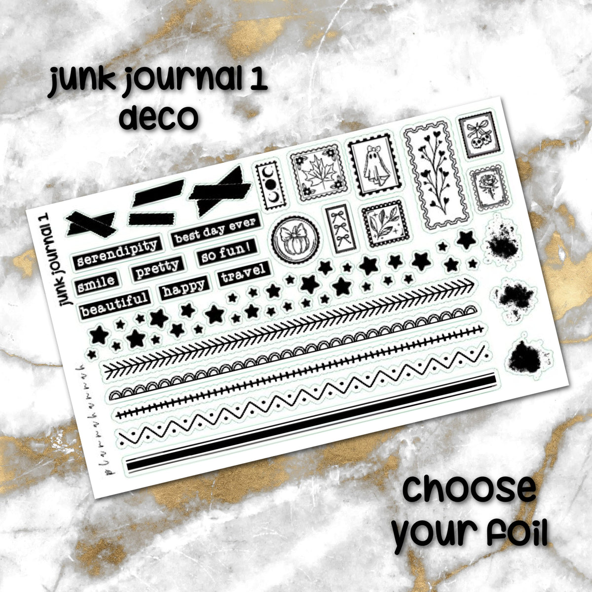 Junk Journal 1 | Foiled Deco