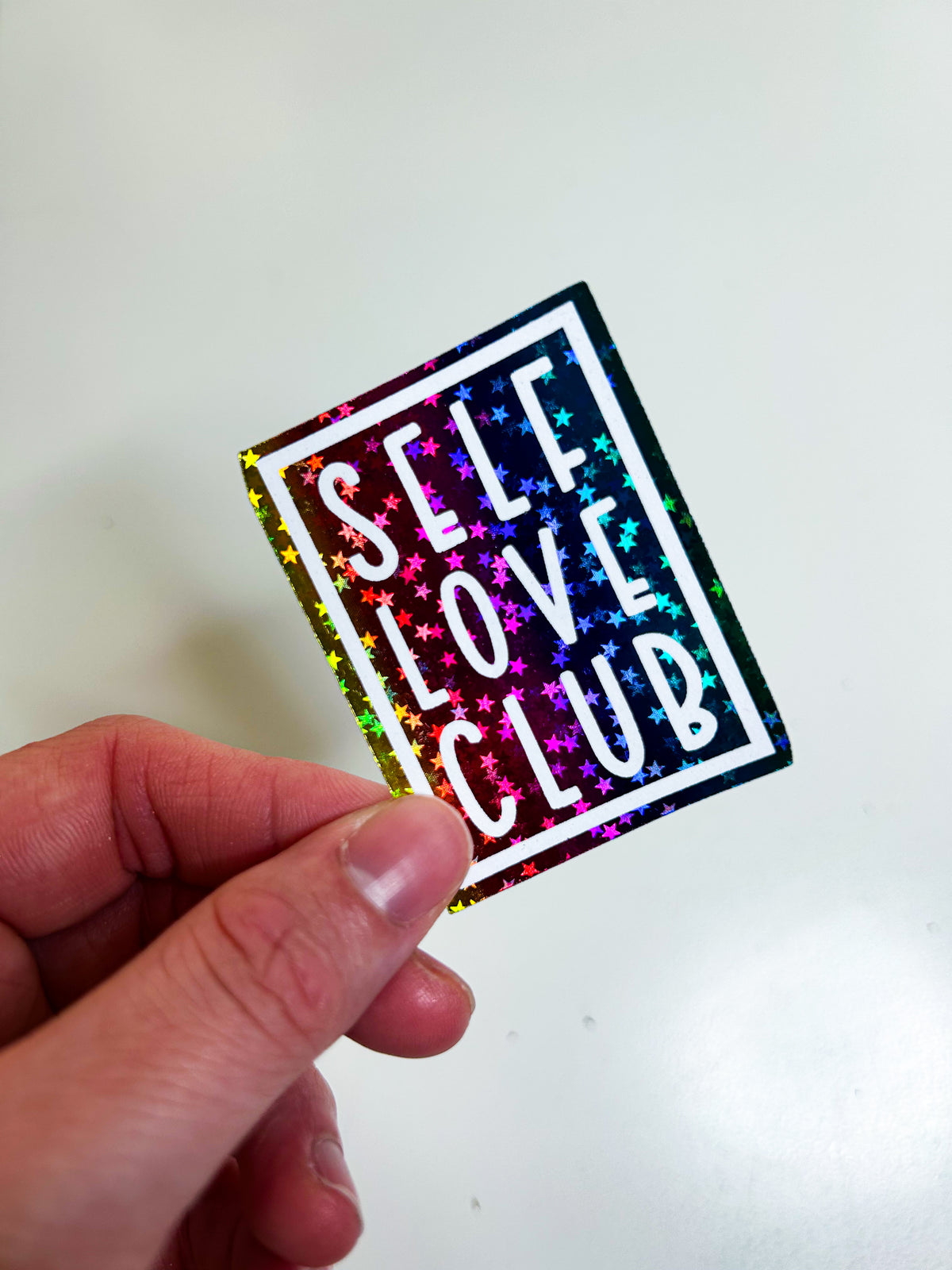 Self Lover Club | Foiled Die Cut Sticker *NOT WATERPROOF*