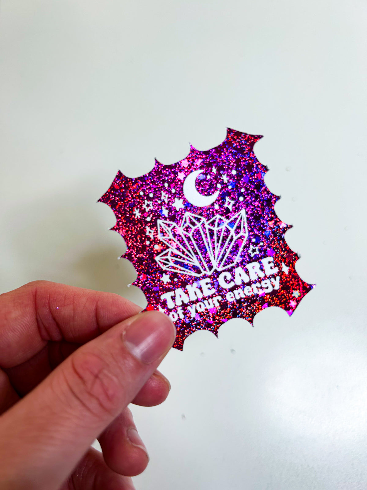 Take Care of Your Energy | Foiled Die Cut Sticker *NOT WATERPROOF*