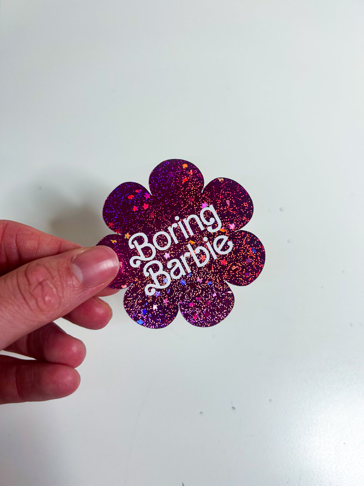 Boring B | Foiled Die Cut Sticker *NOT WATERPROOF*