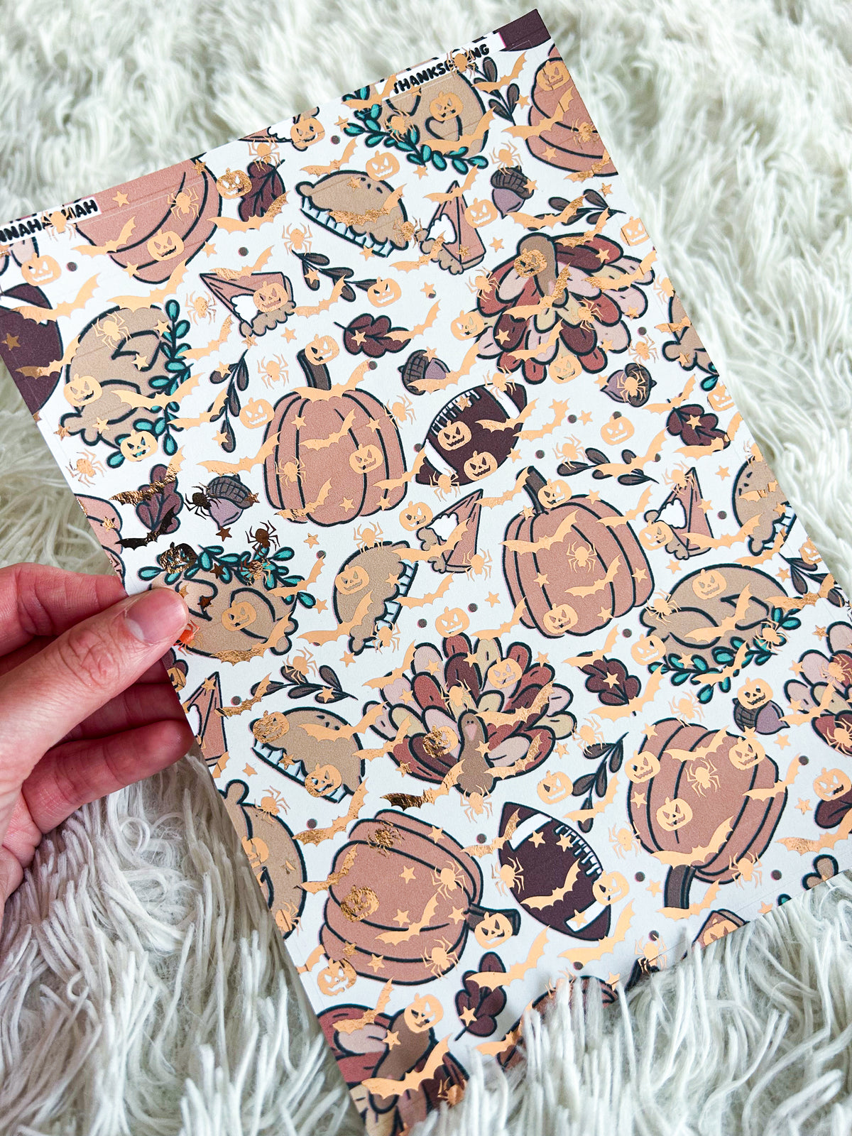 Thanksgiving | Halloween Foiled A5 Paper