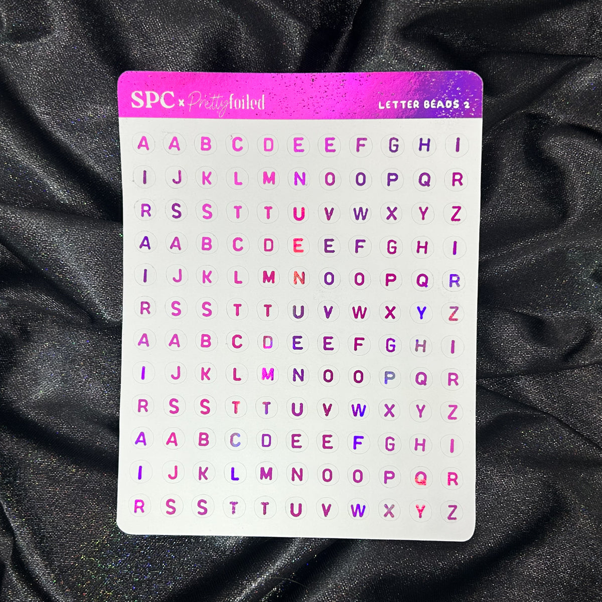 Letter Beads 2 | ScribblePrintsCo x Pretty Foiled Deco