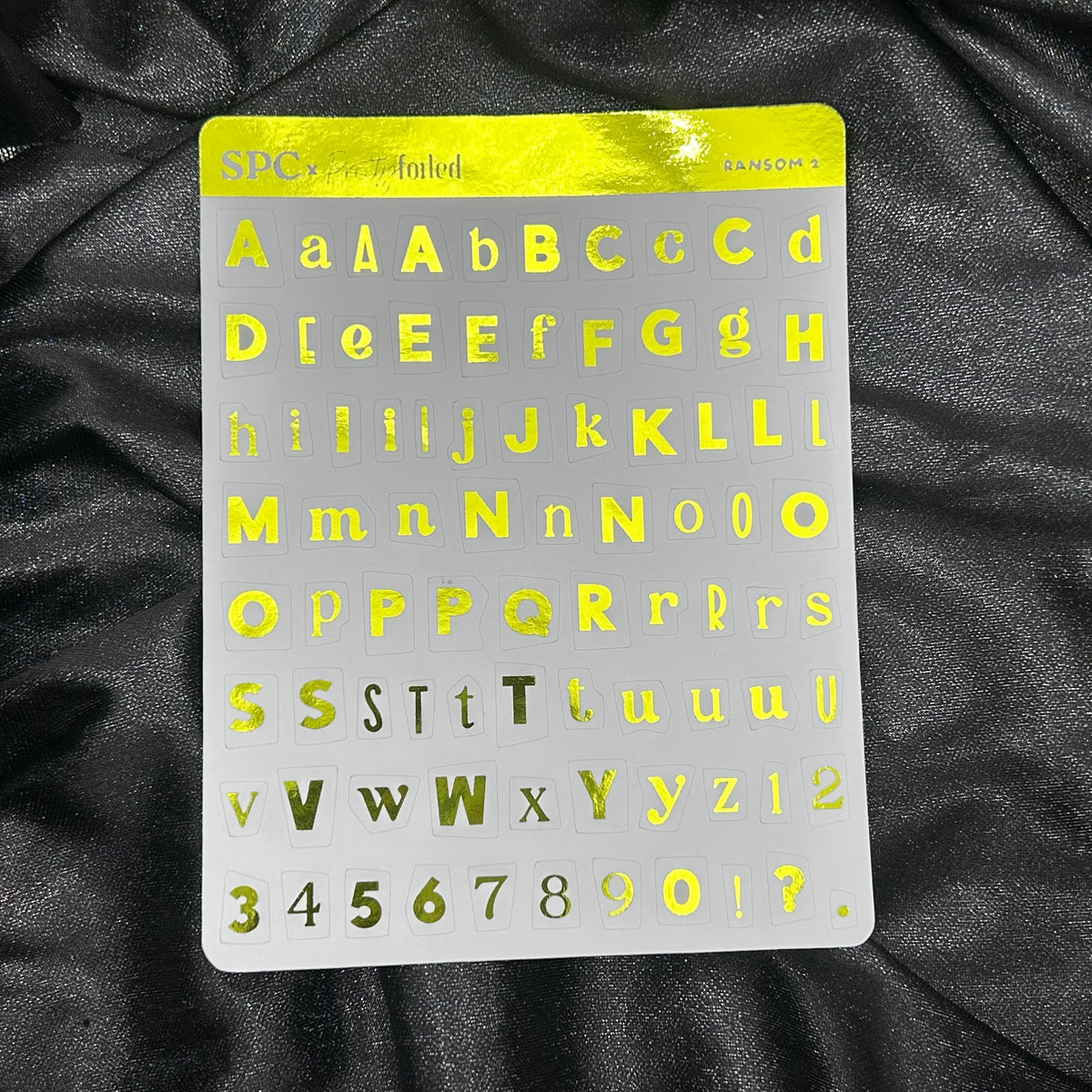 Ransom 2 | ScribblePrintsCo x Pretty Foiled Deco