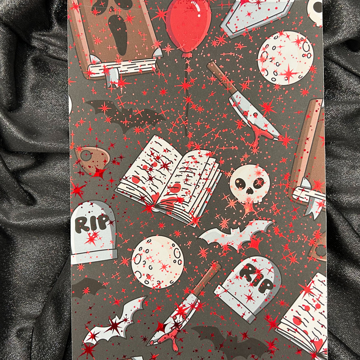 Horror Book | Foiled Background A5 Paper