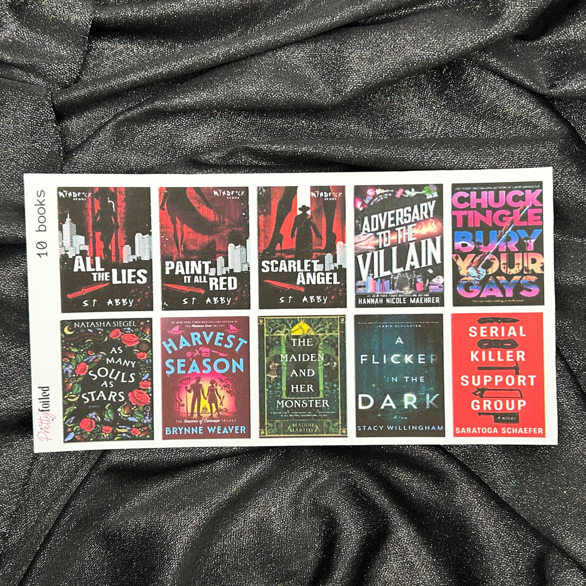 Ten Book Cover | Custom Book Journal Sticker