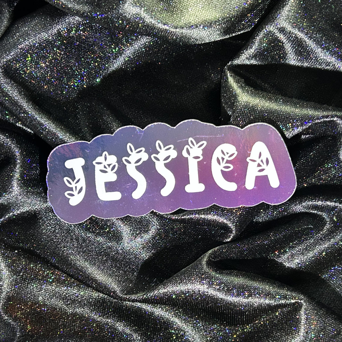 Halloween Name 6 | Foiled Halloween Custom Die Cut Sticker
