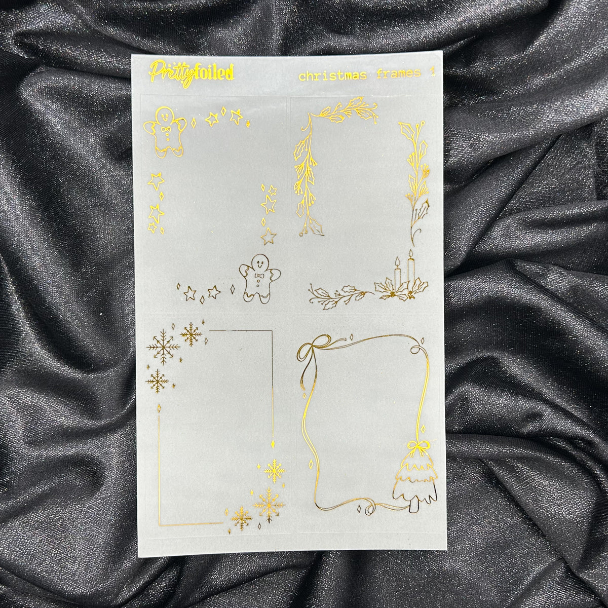 Christmas 1 Frames | Foiled Holiday Deco