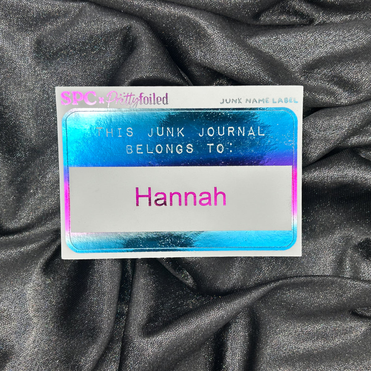 Custom Journal Name Tag | ScribblePrintsCo x Pretty Foiled Deco