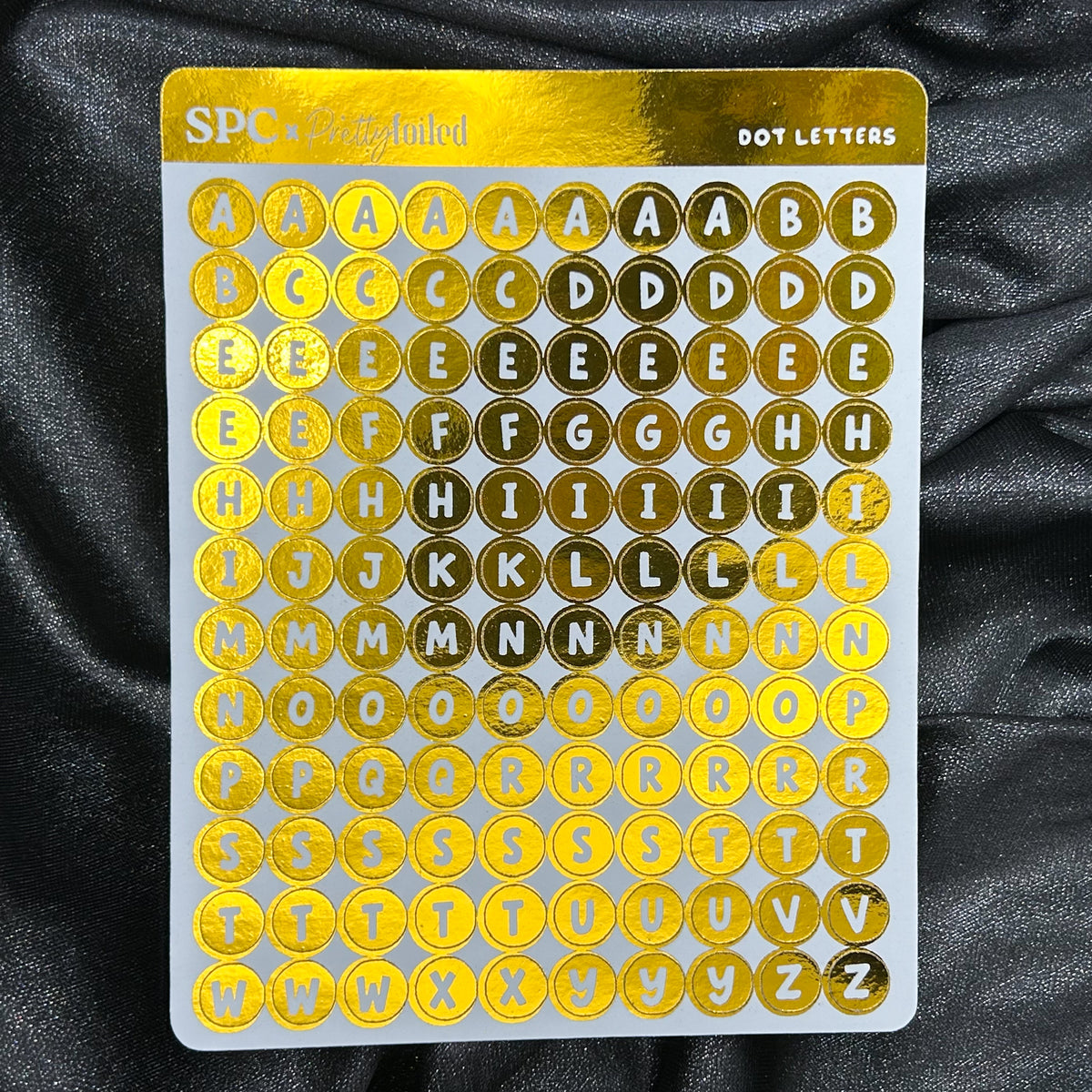 Dot Letters | ScribblePrintsCo x Pretty Foiled Deco