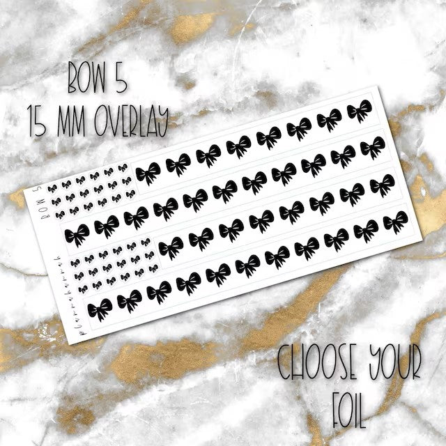Bow 5 | 15mm Washi Overlay