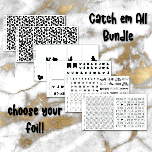 Catch 'em All | Foiled Sticker Bundle