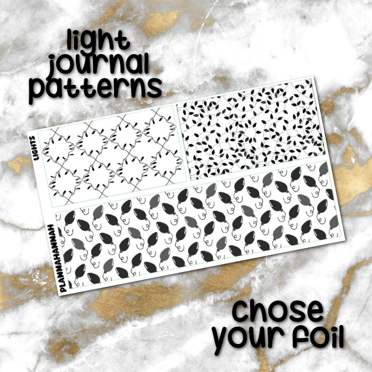 Lights | Foiled Journaling Patterns