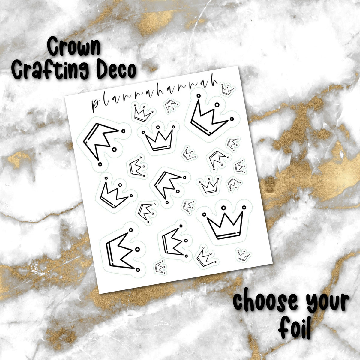 Crown | Foiled Crafting Deco
