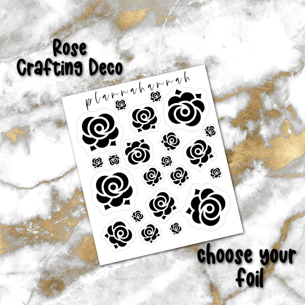 Rose | Foiled Crafting Deco