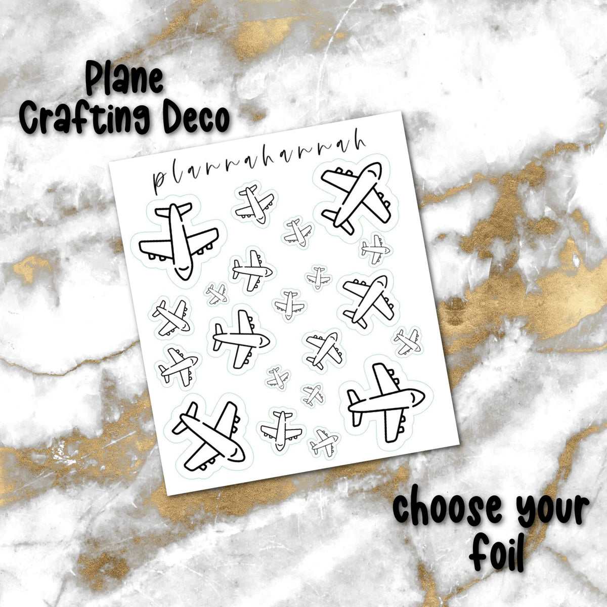 Plane | Foiled Crafting Deco
