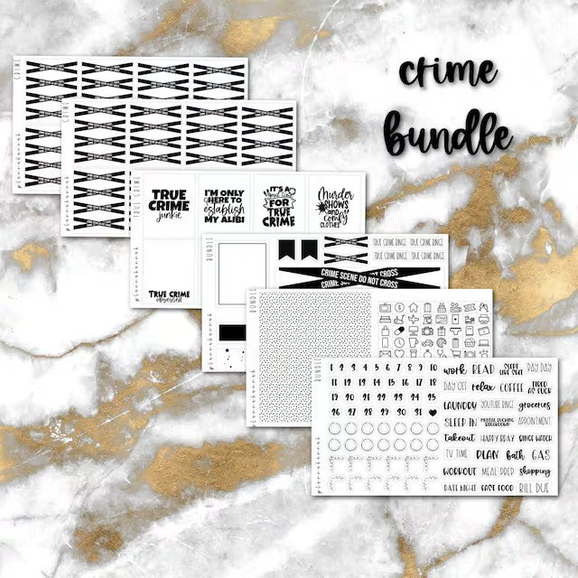Crime Bundle | Foiled Sticker Bundle
