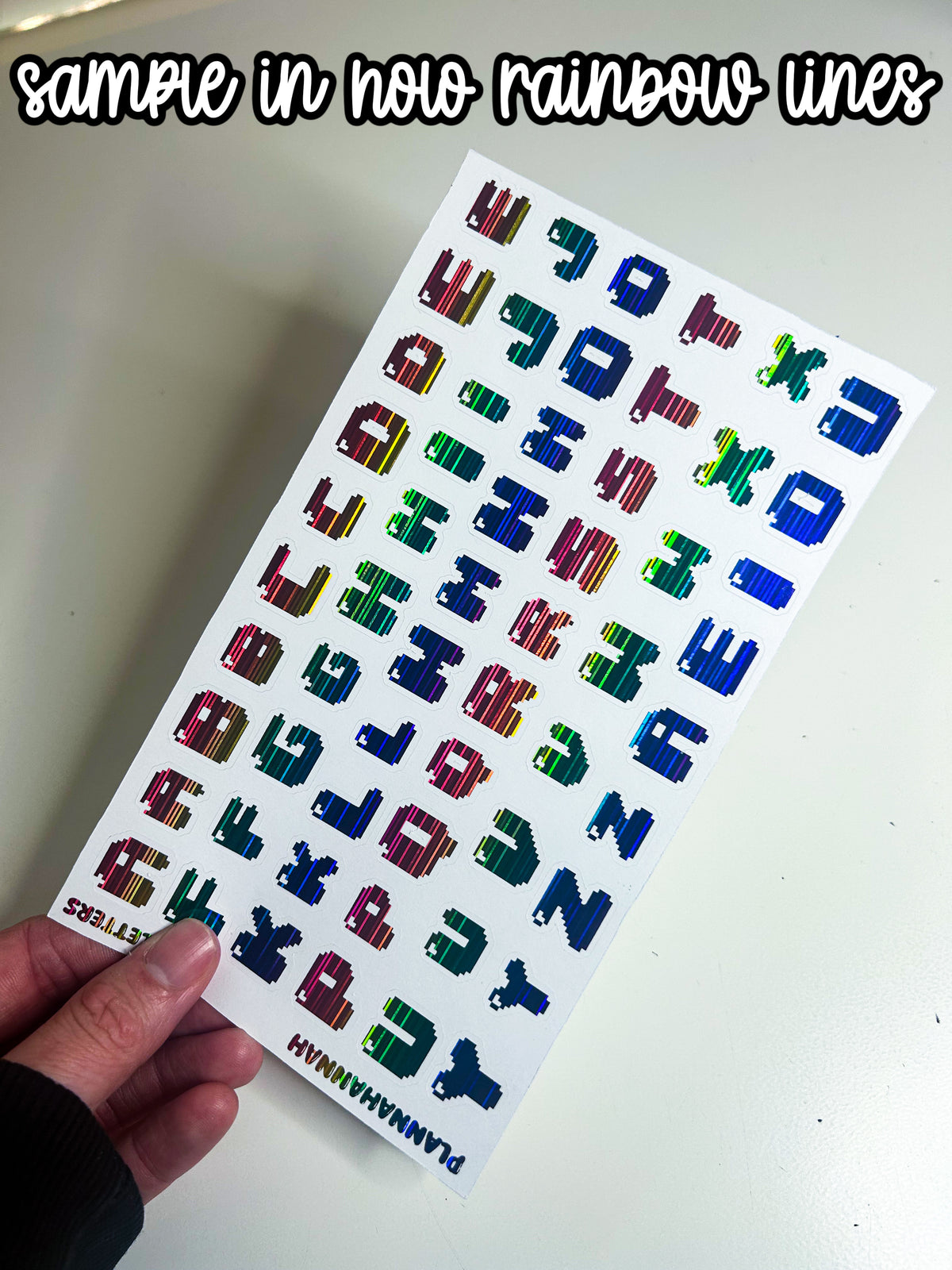 8 Bit | Foiled White Background Journal Deco