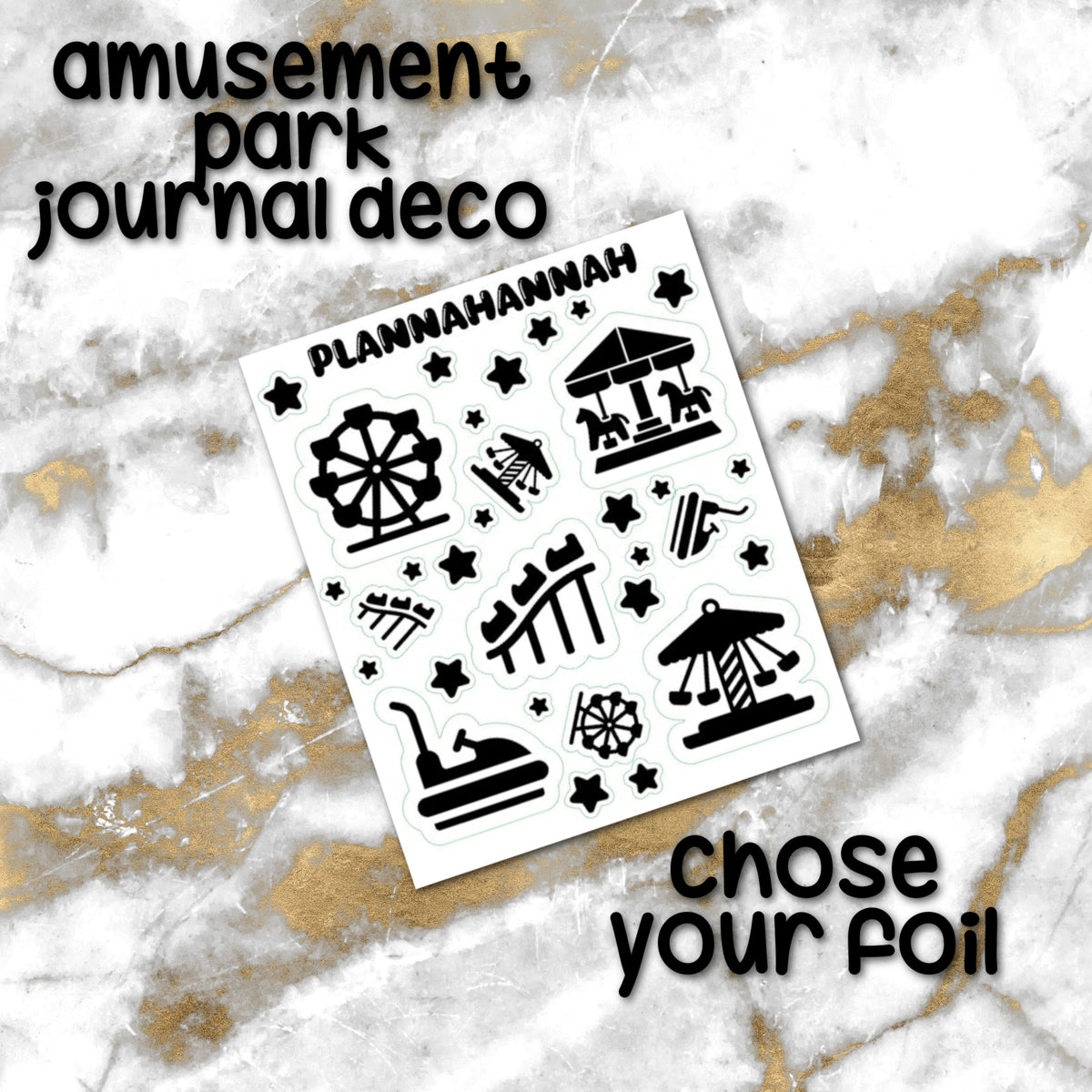 Amusement Park | Foiled Journal Deco