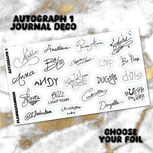 Autograph 1 | Foiled Journal Deco