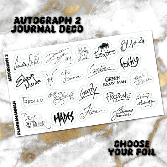 Autograph 2 | Foiled Journal Deco