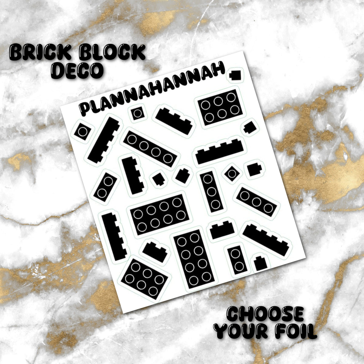Brick Block | Foiled Journal Deco