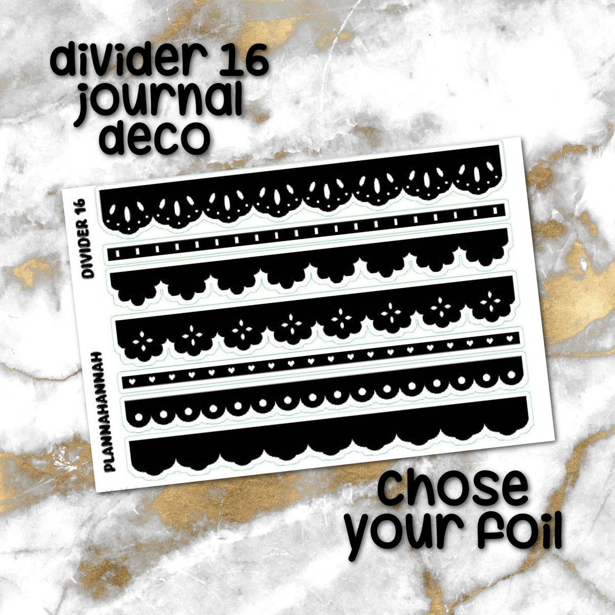 Divider 16 | Foiled Journal Deco