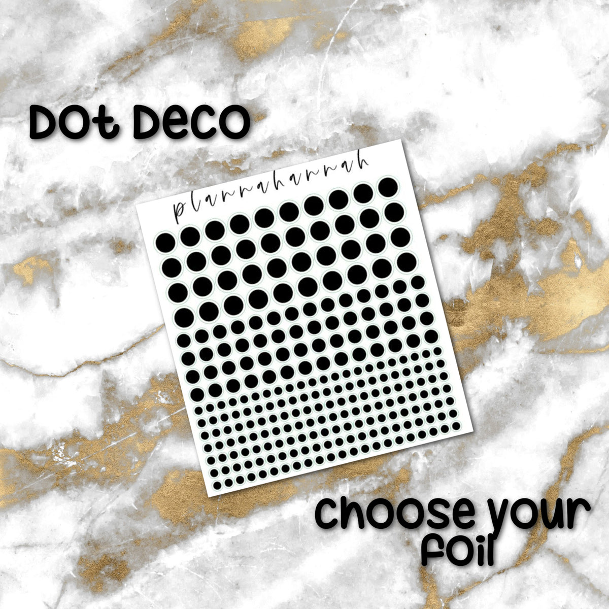 Dots | Foiled Reading Journal Deco