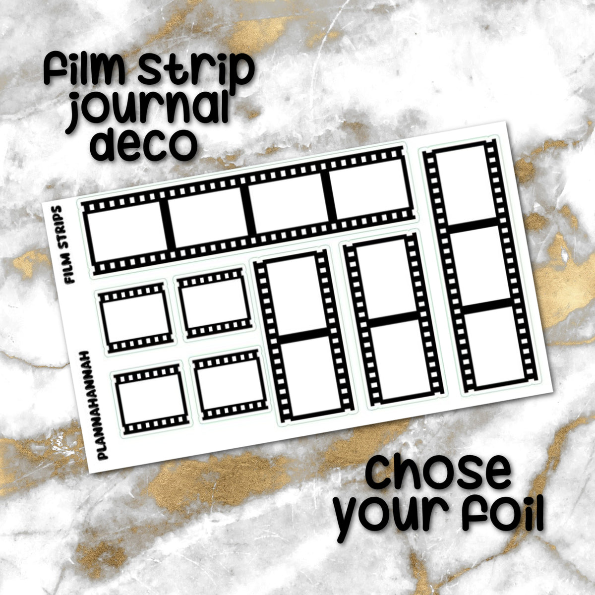 Film Strip | Foiled Journal Deco