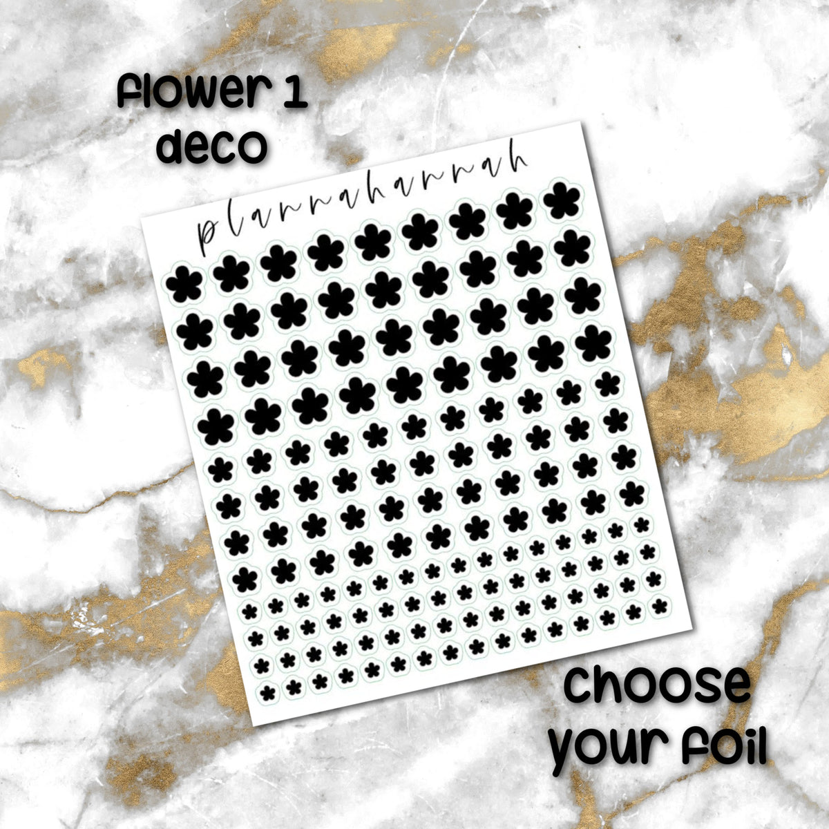 Flower 1 | Foiled Journal Deco