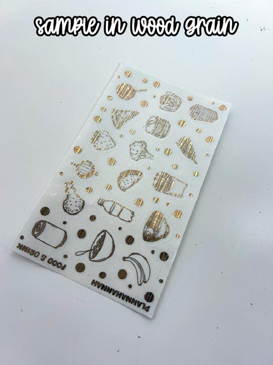 Food & Drink | Foiled Journal Deco