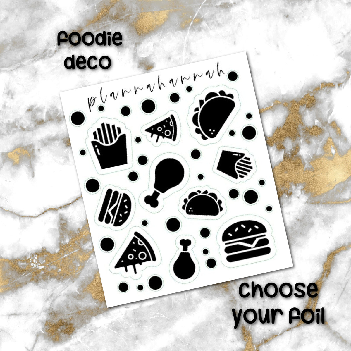 Foodie | Foiled Journal Deco