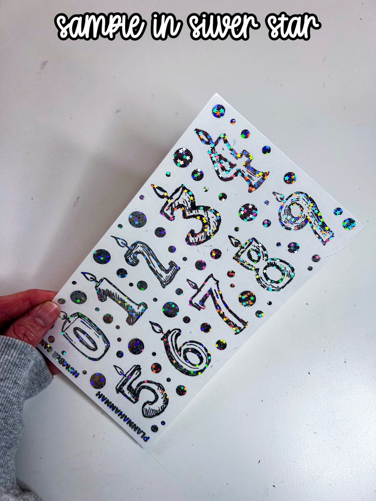 Number Candle | Foiled Journal Deco