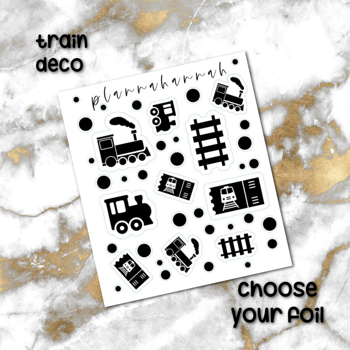 Train | Foiled Journal Deco