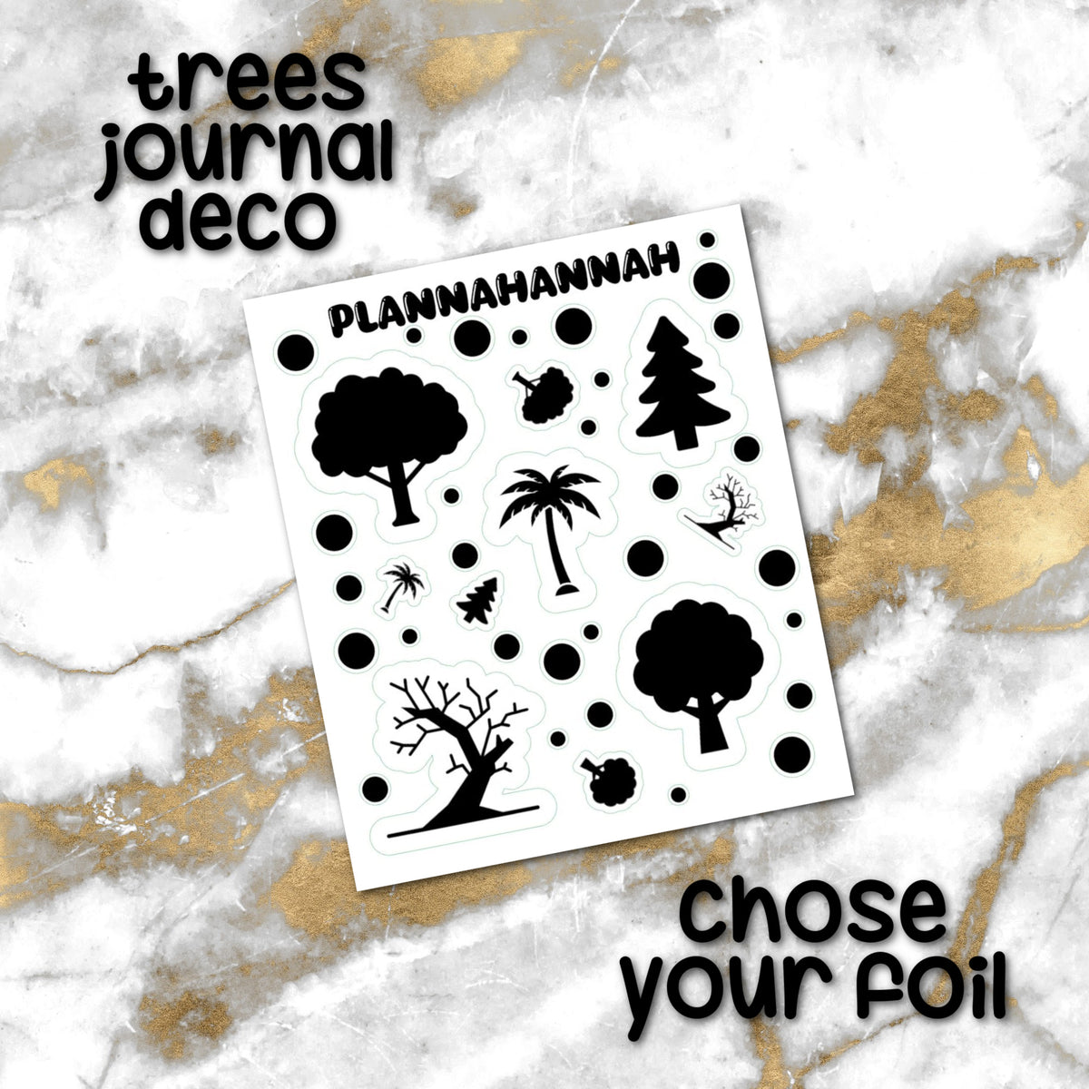 Trees | Foiled Journal Deco