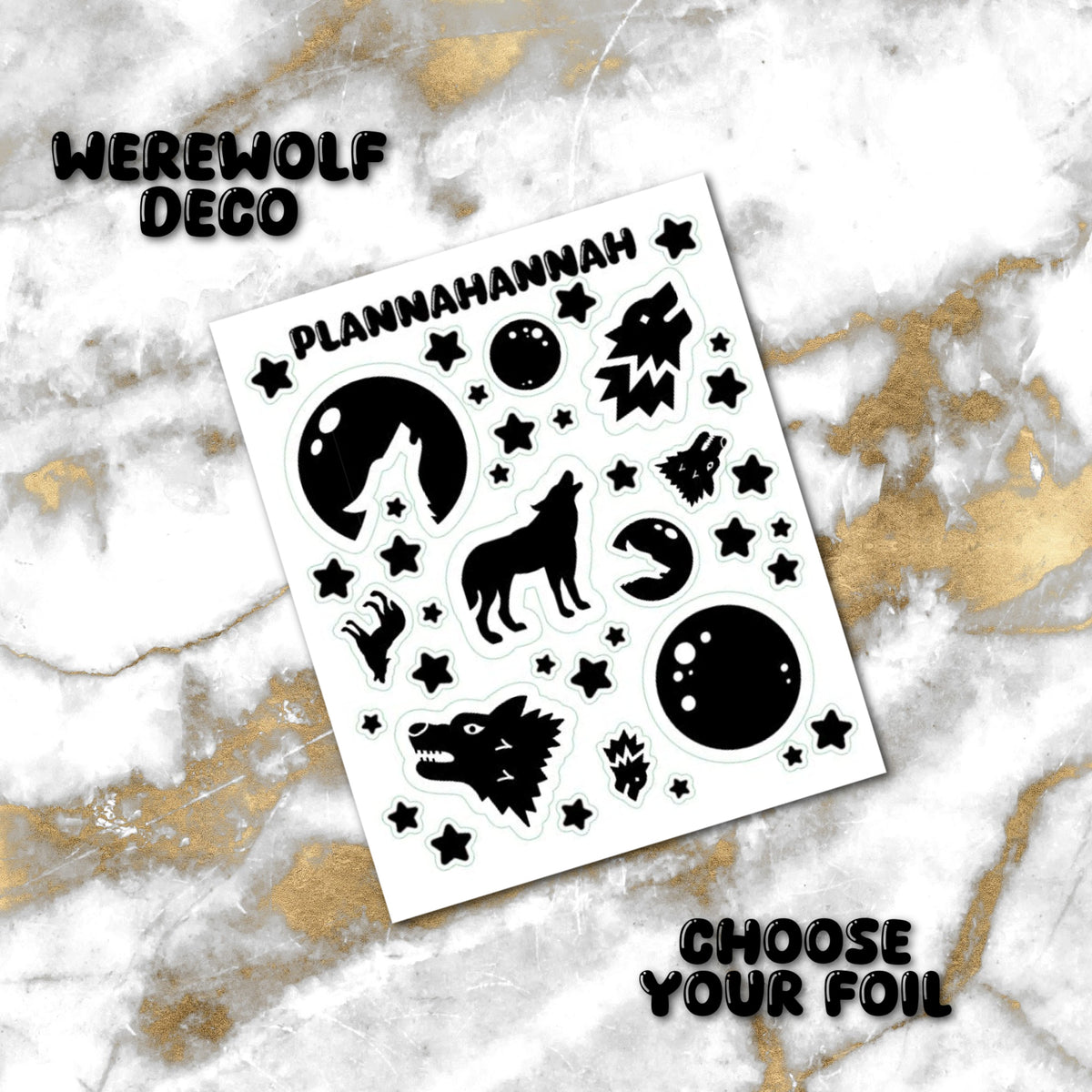 Werewolf | Foiled Journal Deco