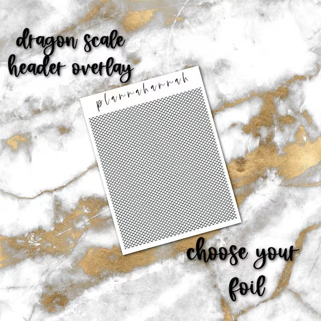 Dragon Scales | Foiled Header Overlay