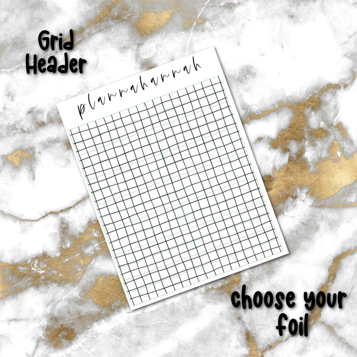 Grid | Foiled Header Overlay