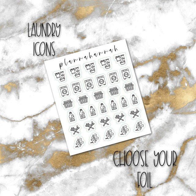 Laundry | Foiled Icon Sampler