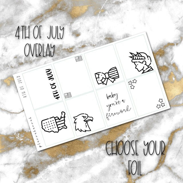 4th of July | Foiled Overlay